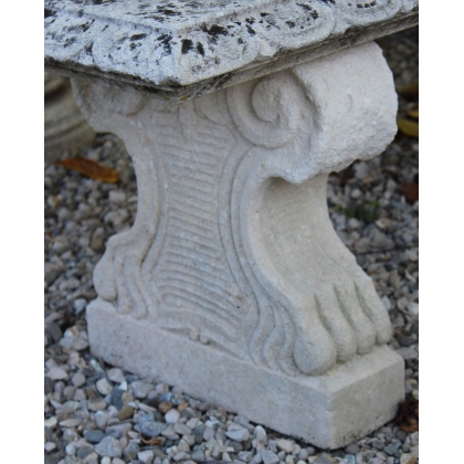 Banc droit en pierre de Vicenza