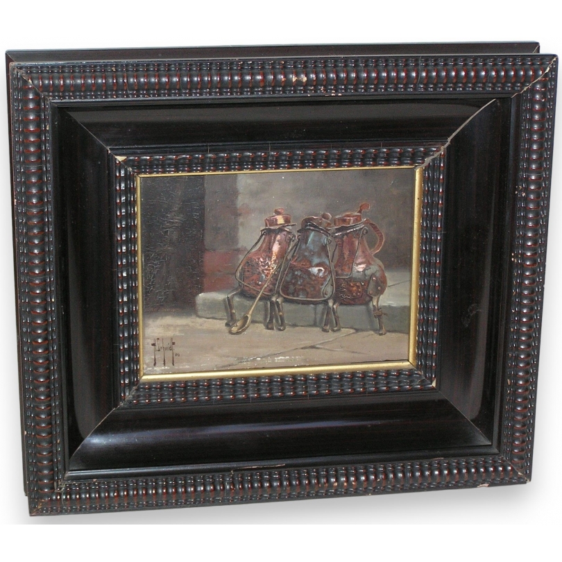 Paintings | Painting entitled ‘3 coquemars’. Moinat SA  – Antiques and home décor