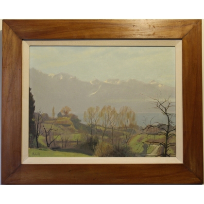 Tableau \" Le Grammont\" signé F. de R.