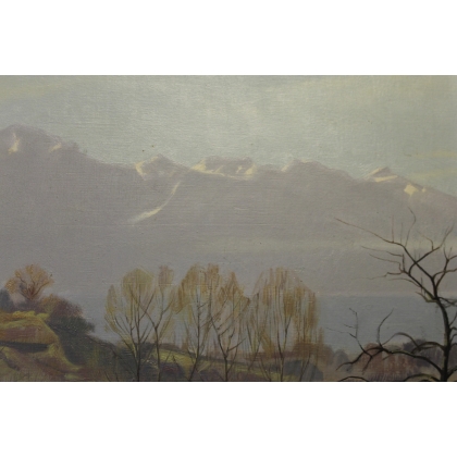 Tableau \" Le Grammont\" signé F. de R.