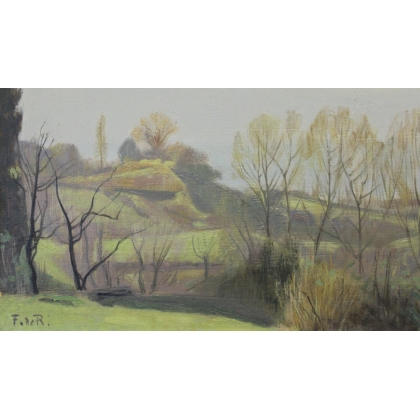 Tableau \" Le Grammont\" signé F. de R.