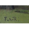 Tableau \" Le Grammont\" signé F. de R.