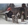 Paintings | Oil on canvas painting: "Hôtel du Lion Moinat SA – Antiques and Decor"