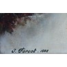 Paintings | Oil on canvas painting: "Hôtel du Lion Moinat SA – Antiques and Decor"
