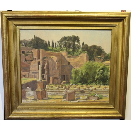 Tableau \"Ruines à Rome\" signé M. BLANCHET 49