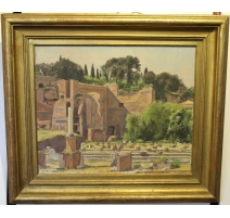 Tableau "Ruines à Rome" signé M. BLANCHET 49