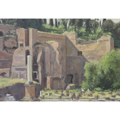 Tableau \"Ruines à Rome\" signé M. BLANCHET 49