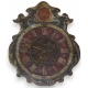 Baroque wall clock "cow's tail