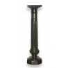 Colonne cannelée en marbre vert