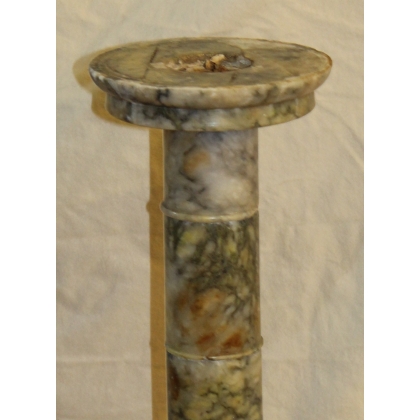 Colonne en marbre brèche beige