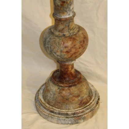 Colonne en marbre brèche beige
