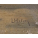 Tableau "Barques sur le Léman" signé L. MELLEY