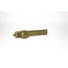 Engraved brass penholder and inkwell