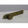 Engraved brass penholder and inkwell