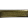Engraved brass penholder and inkwell