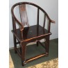Paire de fauteuils chinois fer à cheval