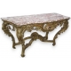 Louis XV carved consol table.