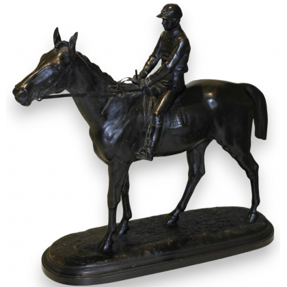 Bronze "Cheval de course".