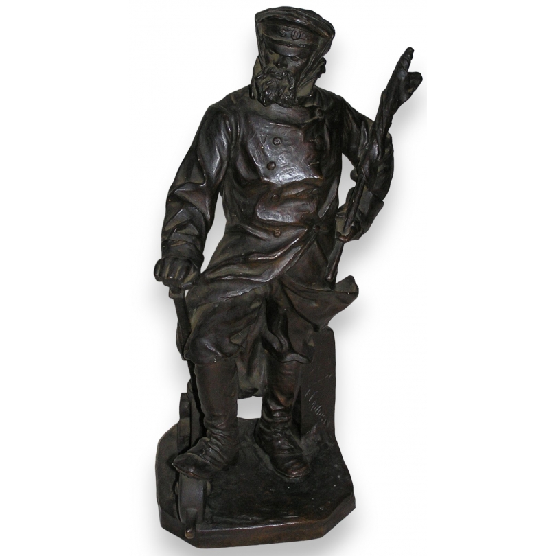Bronze ‘Chemineau’, signed. at Moinat SA – Antiques and decorative items