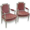 Pair of Louis XVI armchairs. From  Moinat SA  - Antiques and interior design