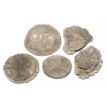 Lot de cinq pyrites Dollar