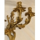 Paire d'applique style Louis XV en bronze
