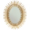 Miroir ovale tubes dorés