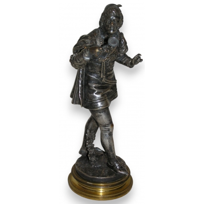 Bronze "Homme à la loupe".