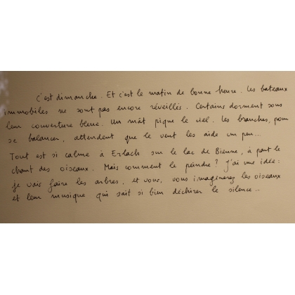 Aquarelle "Erlach" signée JP RÉMON