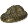 Bronze ‘Bear and Salmon’. at  Moinat SA  – Antiques and decorative items