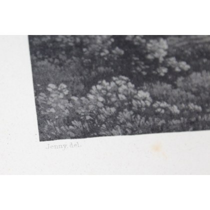 Engraving ‘View of Vevey’ by JENNY