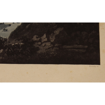Gravure "Vue de Genève" par JENNY