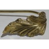 Polished brass leaf-shaped clasp