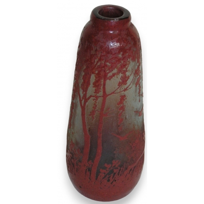  Vase Legras, paysage oiseaux. sur  Moinat SA  - Antiquités décoration
