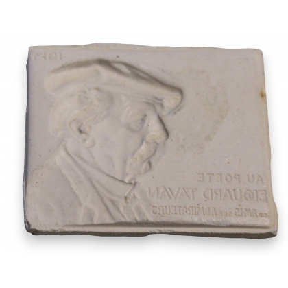 Plâtre rectangulaire \"Edouard TAVAN\"