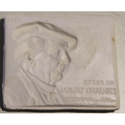Plâtre rectangulaire \"Edouard TAVAN\"