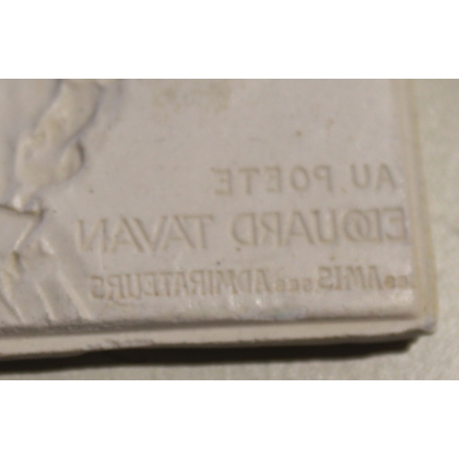 Plâtre rectangulaire \"Edouard TAVAN\"
