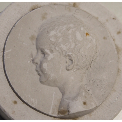 Médaille en plâtre \"Michel\"