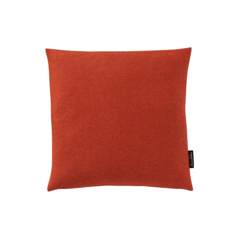 Coussin Puro en laine d'Alpaga coloris corail