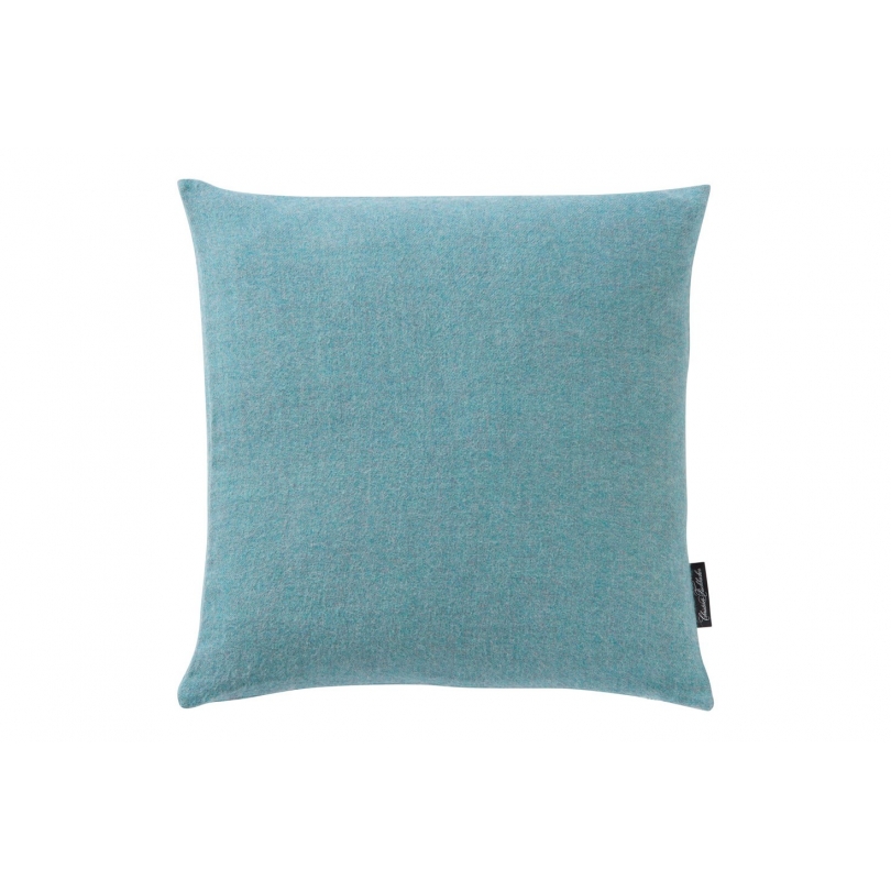 Coussin Puro en laine d'Alpaga coloris Bleu Fjord