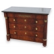 Commode Empire en acajou, dessus marbre