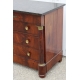 Commode Empire en acajou, dessus marbre