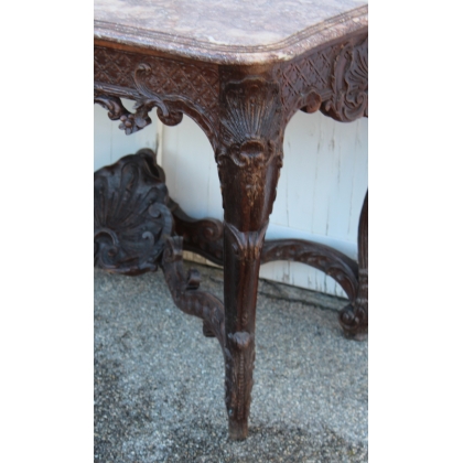 Regency-style game table with lattice decoration