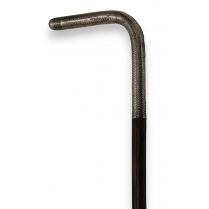 Writer’s walking stick with a silver handle by LE NOIR