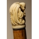 Canne avec pommeau "Netsuke", fût en jonc