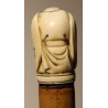 Canne avec pommeau "Netsuke", fût en jonc