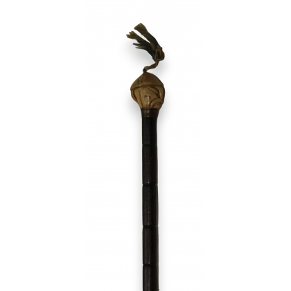 Walking stick with a ‘Chinese head’ knob