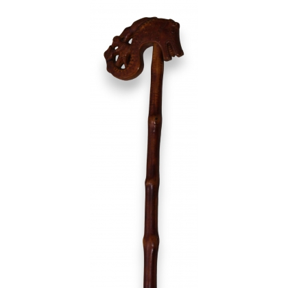Walking stick with a Mount Pelion dragon knob