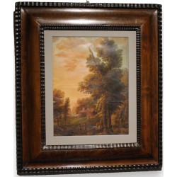 Tableau \"Paysage\" signé au dos Josef MAYR