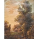 Tableau "Paysage" signé au dos Josef MAYR